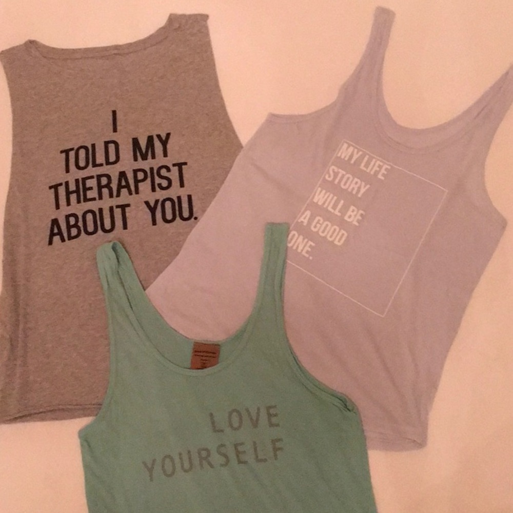 Good hYOUman and Emi Jay Athletic Tank Tops